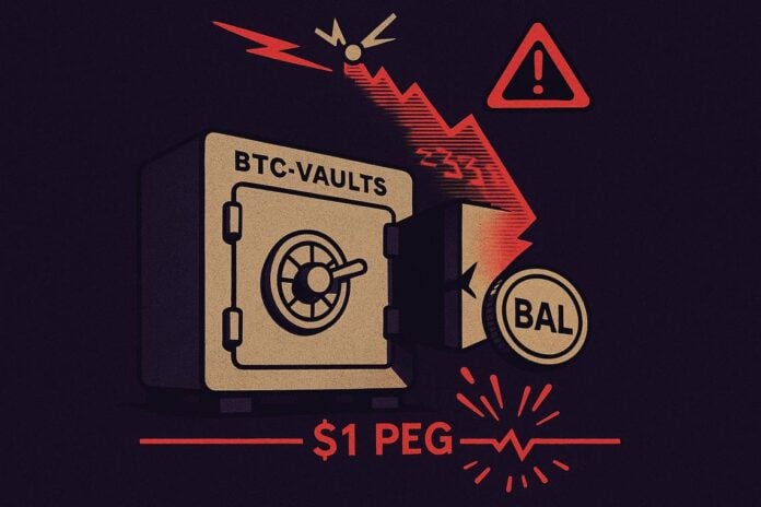 Balance Coin stablecoin exploit